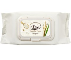 SKINFOOD Rice Cleansing Wipes – Daily Hypoallergenic 80 Count (Pack of 1)