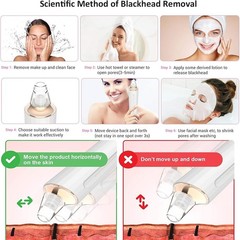 USB Rechargeable Blackhead Remover Pore Vacuum 3 Suction 5 Probes Face Tool