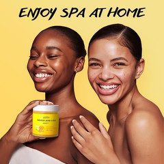 Turmeric Vitamin C Body Scrub Exfoliating Deep Cleansing Loofah for Dark Spots
