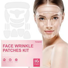 16 PCS Reusable Face Wrinkle Patches Kit | Face Patches for Wrinkles Overnight |
