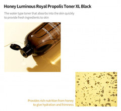 JMsolution Honey Luminous Royal Propolis Toner XL 20.28 fl oz.2 Face Mask Sheet