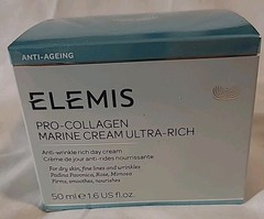 Elemis Pro-Collagen Marine Cream Ultra-Rich Firms Smooths Nourishes 1.6 fl oz