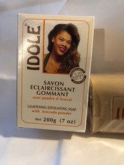 IDOLE Skin Lightening Exfoliating Soap w/ Avocado Jabon Exfoliante Aguacate 7oz
