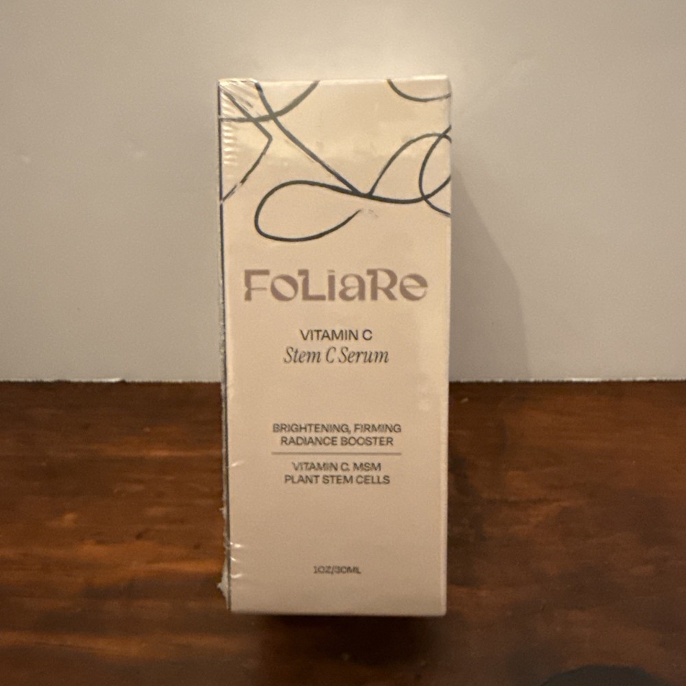 Foliare Vitamin C Stem C Serum – 1oz./30ml – New Sealed