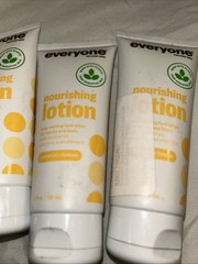 Lot Of 3 Everyone Nourishing, Coconut And Lemon 2 Ounce Travel Lotion