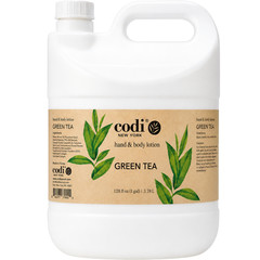 Codi Green Tea Hand & Body Lotion 1 Gallon 128 fl oz Professional Moisturizer