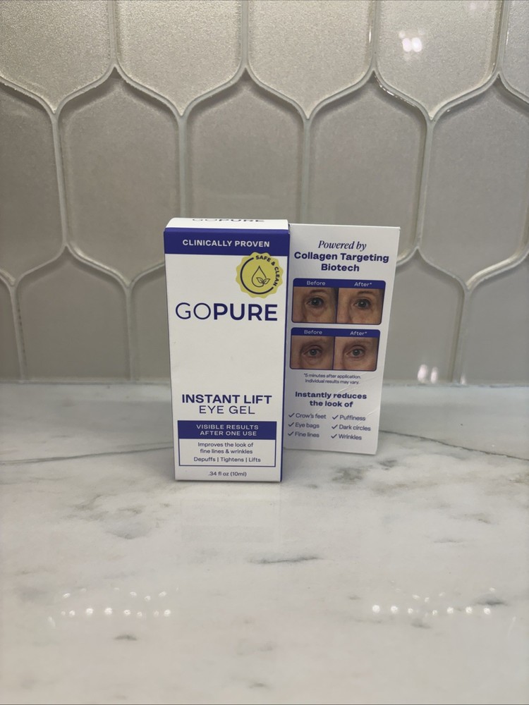 goPure Instant Lift Eye Gel 0.34 fl oz / 10ml – Brand New In Box