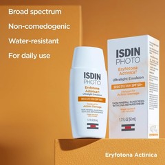 ISDIN Eryfotona Actinica Zinc Oxide and 100% Mineral Sunscreen Broad Spectrum SP