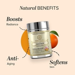 Khadi Natural Rose & Orange Face Pack 50g Herbal Clay Mask Glow Exfoliating Pack