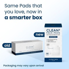 Clean Skin Club Clean² Pads 2.0 [NEW & Improved Edges] Guaranteed Not to Shed &