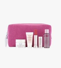 Fresh 5 PC Rose Travel Gift Set-Oil Serum-Lip Treatment-Cream-Face Mask-Bag-NEW!