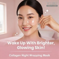 Yuri Collagen Night Wrapping Mask 75ml Hydrating Sleeping Mask New In Box