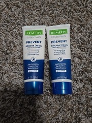 Medline Remedy Essentials Silicone Cream with Zinc Oxide 4oz, 2 Pack-MSC095420