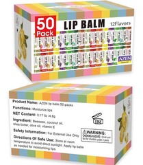 50 Pack Natural Lip Balm Moisturizing Lip Balm for Dry Cracked Lips Moisturizer
