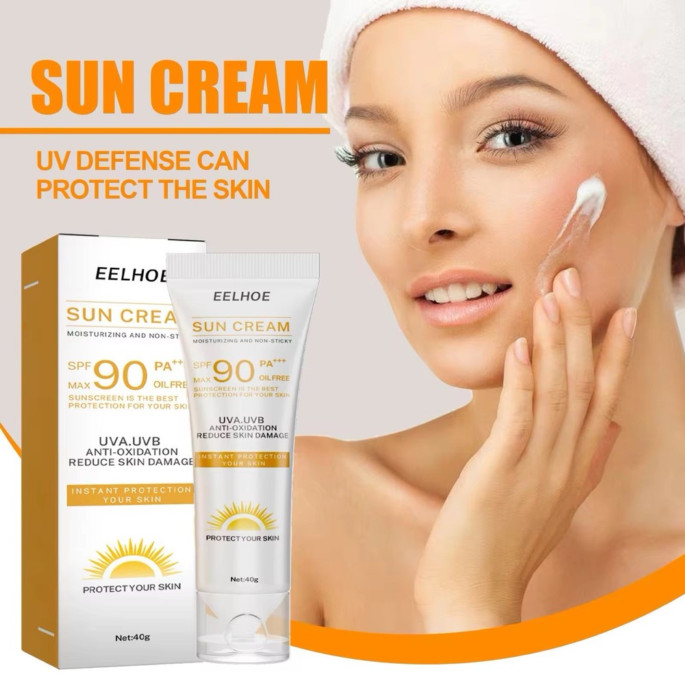 Reduce skin sunburn – White summer refresh moisturizing cream.