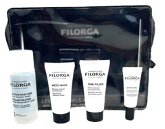 FILORGA Paris Best Sellers 4pc Travel Set in Clear Zip Pouch