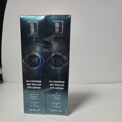 2 PACK 5% Caffeine – Hyaluronic Acid – Serum Under Eye Roller Cream