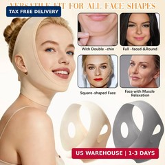 Collagen Face Sculpt Wrap, Skin-Friendly and Breathable, Reusable Face Mask for