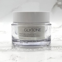 Glytone Age-Defying Peptide + Overnight Restorative Cream 1.7 oz / 50g, New