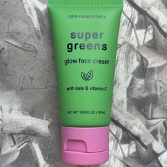 Spa•Scentials Super Greens Glow Face Moisturizer Cream Kale Vitamin C 1.69 fl oz