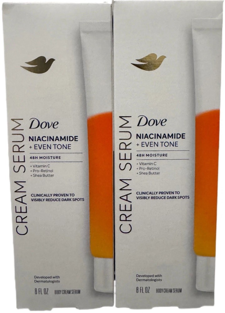 Dove Body Cream Serum Niacinamide + Even Tone Lotion – 8oz – 2 Count
