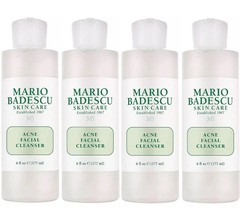 (4 PACK) Mario Badescu Face Wash Combination Oily Skin 6oz Acne Cleanser