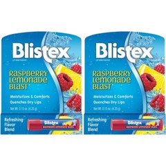 2 Pack Blistex Raspberry Lemonade Blast Fruit Blend Lip Balm SPF 15 .15 Oz Each