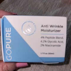 GOPURE Anti Wrinkle Moisturizer 1.7oz Peptide,Glycolic,Niacinamide,Exp:12/2027