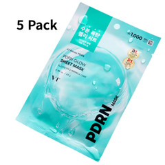 VT PDRN Glow Sheet Mask 25g x 5 | 5 Pack Korean Skincare Hydrating Brightening