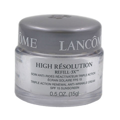 Lancome High Resolution Refill-3X Anti-Wrinkle Cream SPF 15 0.5oz 15g NWOB