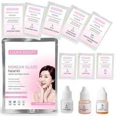 Korean Glass Skin Facial Kit | 2 Time Use Kit | 10 Step Skin for Brightening.