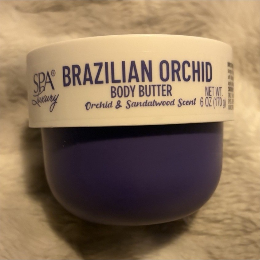 SPA Luxury Brazilian Orchid Body Butter Moisturizer Orchid Sandalwood Scent 6 oz