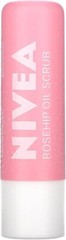 Nivea Caring Lip Balm Scrub Super Soft Lips Rosehip Oil + Vitamin E 0.17 oz