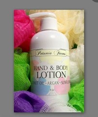 COCONUT OIL & MOROCCAN ARGAN OIL HAND & BODY LOTION * Raspberry Delight * 8 oz.