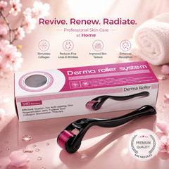 Beard Derma Roller For Hair Loss Beard Growth 0.50MM Titanium Derma Roller micro