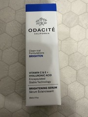 ODACITE Clean-ical Vitamin C E Hyaluronic Acid Brighten Serum 1 Oz 30 ml NEW