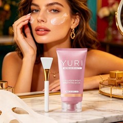 Yuri Collagen Night Wrapping Mask 75ml Hydrating Sleeping Mask New In Box