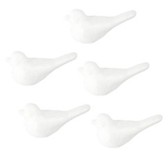 5Pcs Foam Cone Shaped Foam Tree Child Nativity Crafts Kids Birds