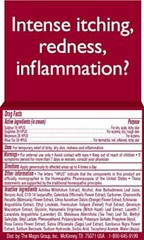 Homeopathic Relief Gel for Eczema Itching and Dry Skin 2 Ounce Natural Formula