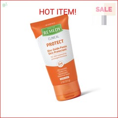 Medline Remedy Clinical Zinc Oxide Paste Skin Protectant (2 oz Tube), Vanilla Sc
