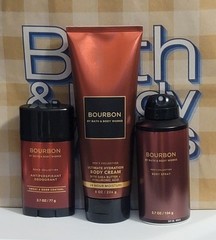 Bath & Body Works Men&rsquo;s Collection BOURBON Body Cream, Body Spray, & Deodorant