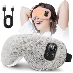 Cordless Heated Eye Mask – Warm Compress for Dry Eyes, Stye Relief, 4 Temp Level