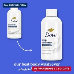 Dove Body Wash Deep Moisture for 24hr Lotion-Soft Skin Moisturizing Skin Cleanse