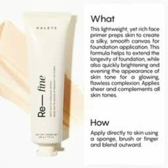 HALEYS Re-fine Soft Matte Poreless Primer (1 oz.) – New In Box – Sealed – Fresh
