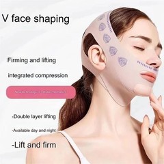 2 Pcs V-Line Face Shaper,Slimming Bandage, Facial Massage Strap,Chin Cheek Lift