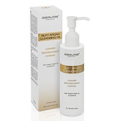 Simon & Tom Silky Cleansing Argan Oil & Makeup Remover, 5.07 oz