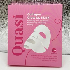 Quasi Collagen Glow Up Mask Hydrating Moisturizing Anti-Aging & Firming 4 Masks