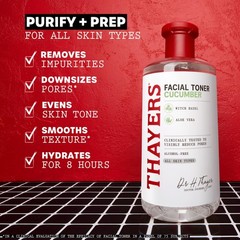 THAYERS Alcohol-Free, Hydrating Cucumber Witch 12 Fl Oz (Pack of 1), Clear