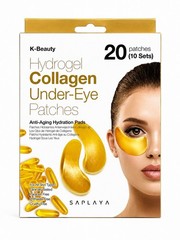 Saplaya Collagen Hydrogel Under Eye Patches 20 Ct Anti Aging K-Beauty Pads