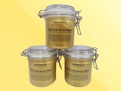 MAJESTIC PURE 24K GOLD FACIAL MASK WRINKLE MOISTURIZER 8.8 OZ LOT OF 3